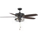 Industrial 52 inch Oil Rubbed Bronze with Cherry/Chestnut Blades Ceiling Fan